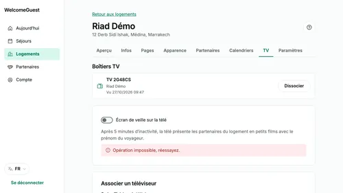 Réglez l’écran de veille