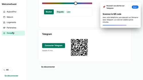 Scannez le QR code