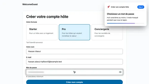 Choisissez un mot de passe