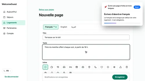 Rédigez en français