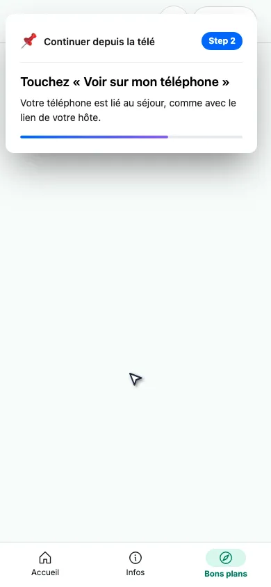 Touchez « Voir sur mon téléphone »