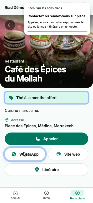 Contactez ou rendez-vous sur place