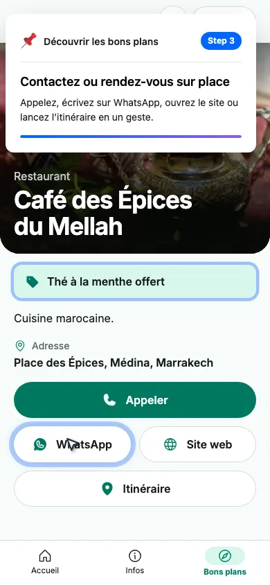Contactez ou rendez-vous sur place