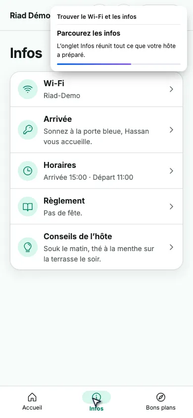 Parcourez les infos