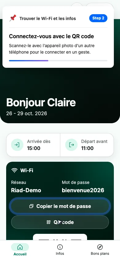 Connectez-vous avec le QR code