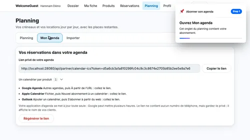 Ouvrez votre agenda