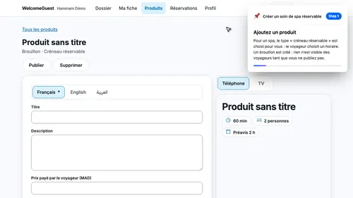 Ajoutez un produit