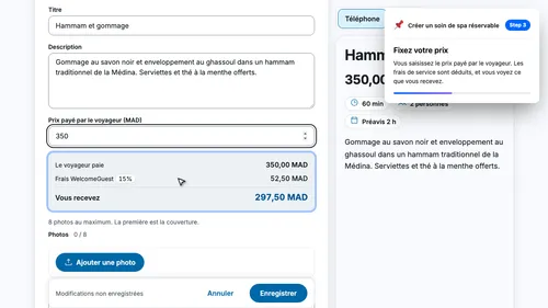 Fixez votre prix