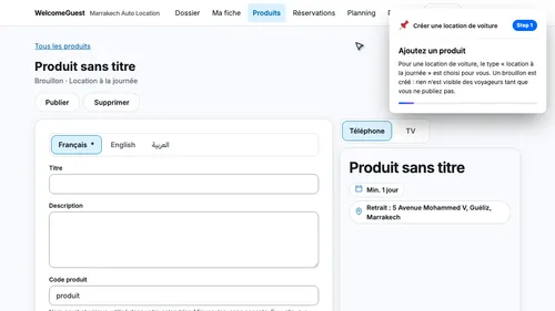 Ajoutez un produit