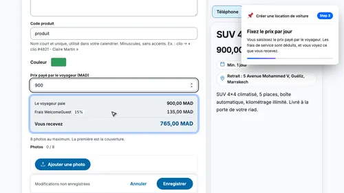 Fixez votre prix