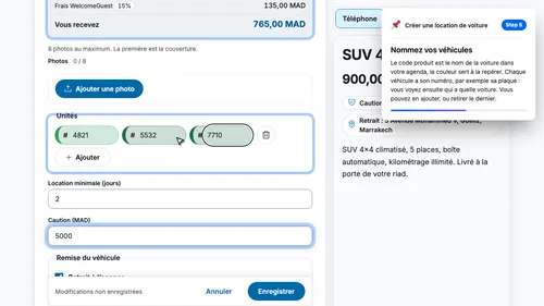 Nommez vos véhicules