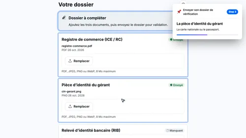 Ajoutez la pièce d’identité