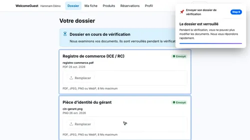 Attendez la vérification