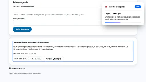 Copiez l’exemple