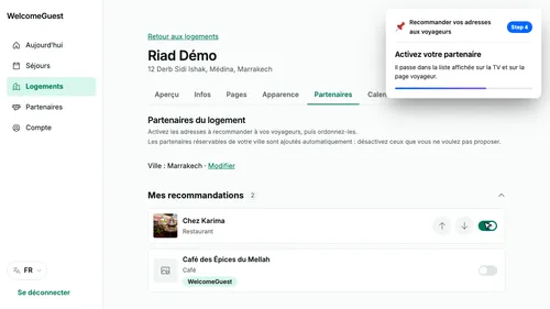 Vos propres partenaires