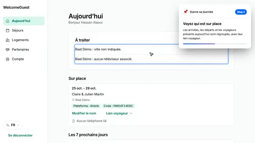 Voyez qui est sur place